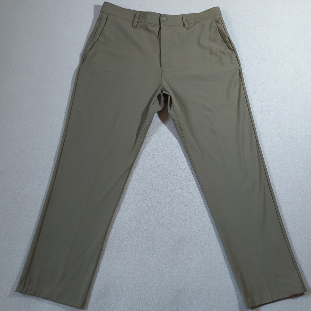 SKYR Tricot‎ Dynasty Slim Fit Performance Pants Green Mens 36x32 Stretch Golf